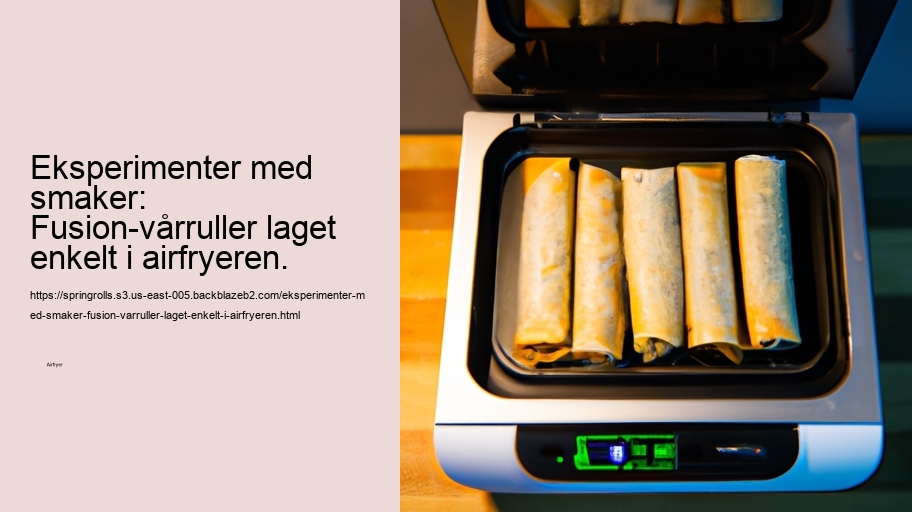 Eksperimenter med smaker: Fusion-vårruller laget enkelt i airfryeren.